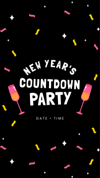 New Year Countdown Party Instagram story Image Preview