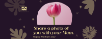 Photo with Mom Facebook cover Image Preview