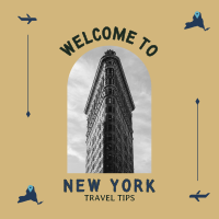 New York Travel  Instagram Post Design