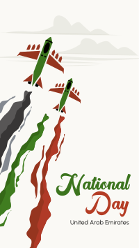 UAE National Day Airshow Instagram Story Design