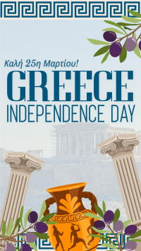 Greece Independence Day Patterns Facebook story Image Preview