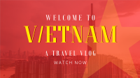 Vietnam Cityscape Travel Vlog Facebook event cover Image Preview
