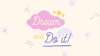 Dream Positivity Quote Facebook event cover Image Preview