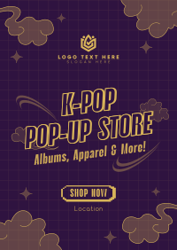 Kpop Pop-Up Store Flyer Design