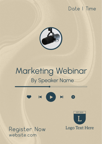 Marketing Webinar Speaker Flyer