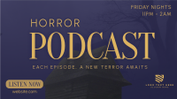 Horror Podcast Facebook event cover Image Preview