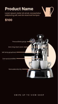 Espresso Maker Instagram story Image Preview