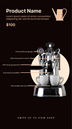 Espresso Maker Instagram story Image Preview