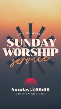 Sunday Worship Instagram story Image Preview