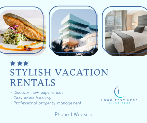 Stylish Vacation Rentals Facebook post Image Preview