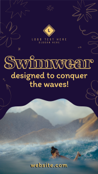Swimwear For Surfing TikTok Video Design