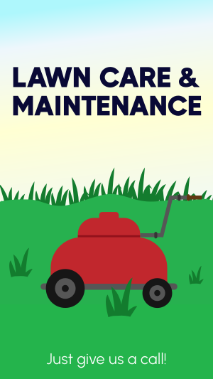 Lawn Care And Maintenance Instagram story