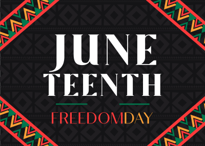 Juneteenth Freedom Revolution Postcard Image Preview