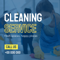 Commercial Office Cleaning Service Instagram Post Design