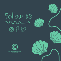 Follow Us Woman Illustration Instagram Post Preview