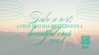 Rest Daily Reminder Quote Facebook event cover Image Preview