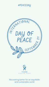 Day Of Peace Badge Instagram story Image Preview