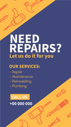 Home Repair Need Help Instagram story Image Preview