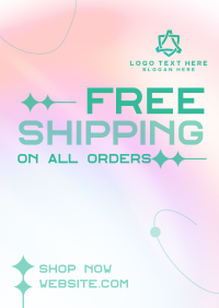 Minimal and Gradient Shipping Flyer Image Preview