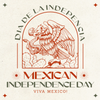 Retro Mexican Independence Day Instagram post Image Preview