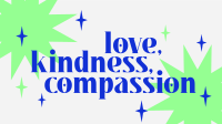 Love Kindness Compassion Zoom Background Design