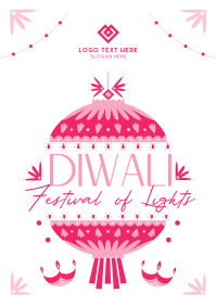 Diwali Festival Celebration Flyer Design