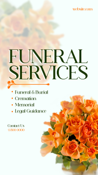 Funeral Flowers Instagram story Image Preview