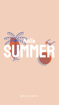 Hello Summer Instagram Reel Image Preview