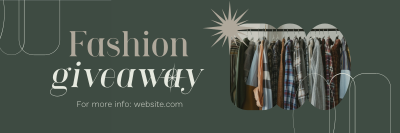 Elegant Fashion Giveaway Twitter header (cover) Image Preview