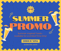 Cafe Summer Promo Facebook Post Design