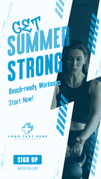 Summer Fitness Workout YouTube Short Design