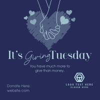Giving Tuesday Hand Linkedin Post Image Preview