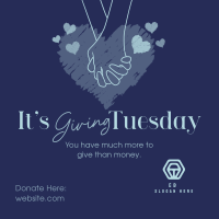 Giving Tuesday Hand Linkedin Post Image Preview