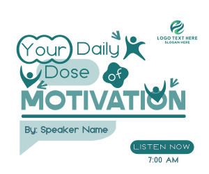 Daily Motivational Podcast Facebook post Image Preview