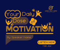 Daily Motivational Podcast Facebook Post Design
