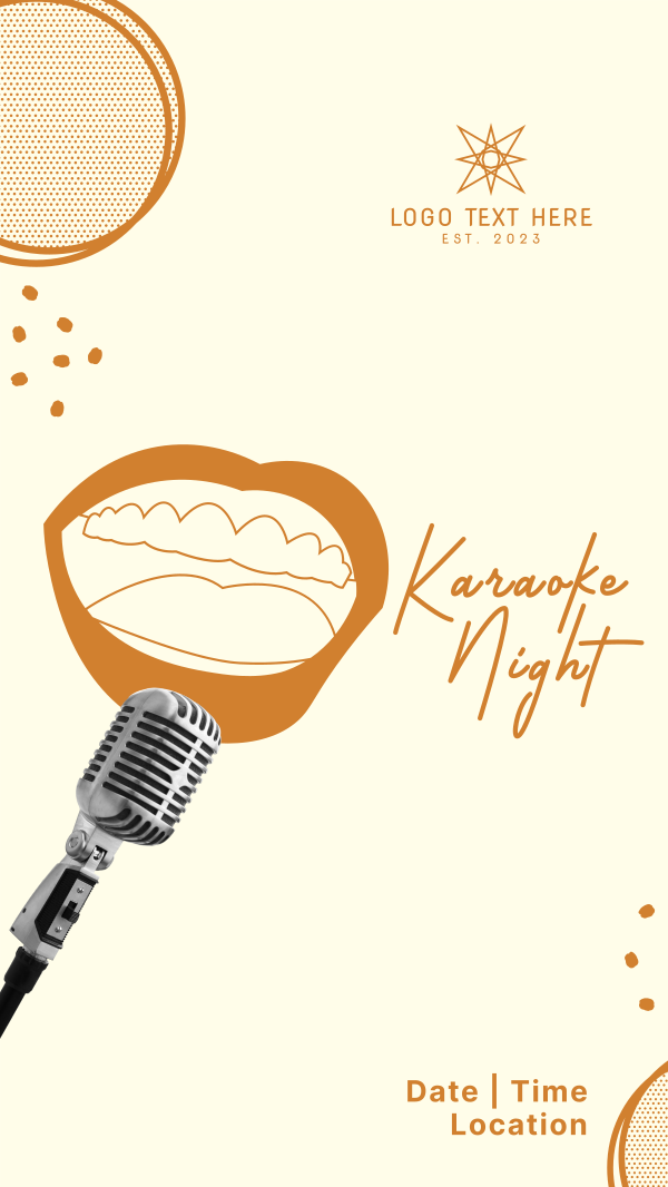 Karaoke Classics Night Instagram Story Design Image Preview