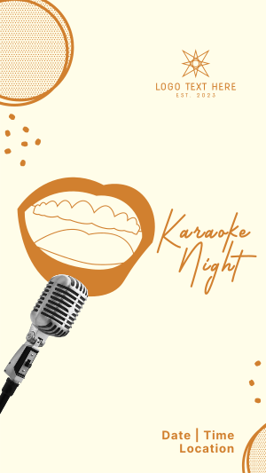 Karaoke Classics Night Instagram story Image Preview