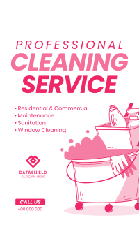 Cleaning Professionals Facebook story Image Preview