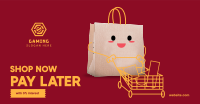 Cute Shopping Bag Facebook Ad Design