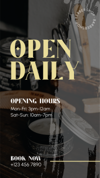 Open Daily - Barbers Facebook Story Design
