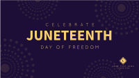 Happiest Juneteenth Zoom background Image Preview