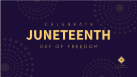 Happiest Juneteenth Zoom Background Image Preview