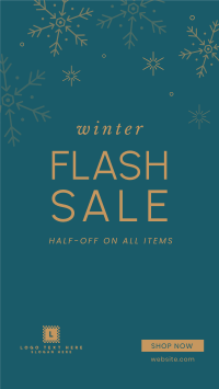 Winter Flash Sale Facebook story Image Preview