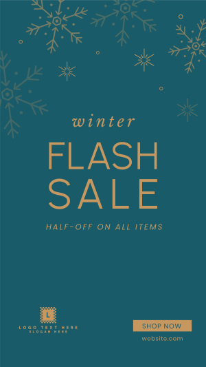 Winter Flash Sale Facebook story Image Preview