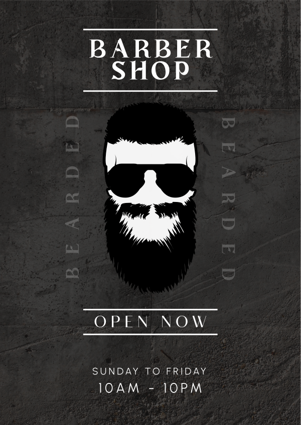 Bearded Barbers Flyer Design Image Preview