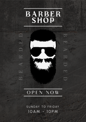 Bearded Barbers Flyer