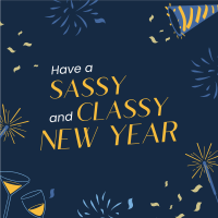 Sassy New Year Spirit Linkedin Post Image Preview