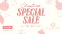 Christmas Holiday Shopping Sale Facebook Event Cover Design