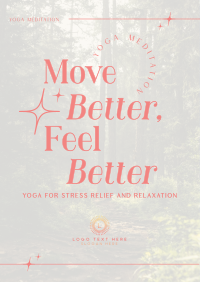 Modern Feel Better Yoga Meditation Flyer Image Preview