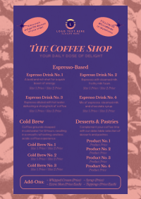 Modern Nostalgia Coffee Menu Flyer | BrandCrowd Flyer Maker